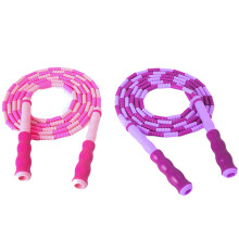 Ergonomic Design Skipping Rope, Light Weight Durable Adjustable Length Jump Rope for Kids Adults, Segmented Beads Fitness Workout, Portable for Indoor