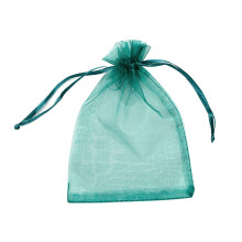 Party Favor Organza Pouches For Business Events, White Sheer Bags With Drawstring, Ideal For Jewelry Packaging And Festive Occasions