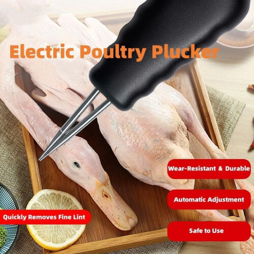 Electric Feather Plucker, Electric Poultry Plucker, Plucking Machine (Black) 1