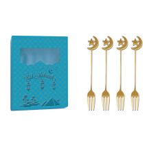 4pcs Luxurious Gold Coffee Stirring-All steel golden 4 f