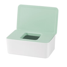 Doekjeshouder voor badkamer en keuken, vochtvasthoudende, grote, stofvrije doos voor droge doekjes en toiletpapier, decoratief en stevig ontwerp.