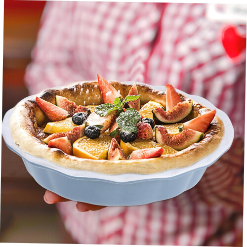 Ceramic Baking Dish Non‑Stick Round Deep Pie Pan Quiche Tray Dinner Plate for Oven Cooking 2