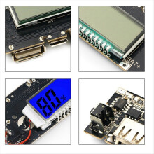 5Pcs Power Module Dual USB 5V 1A 2.1A Mobile Boost with Display Chargi