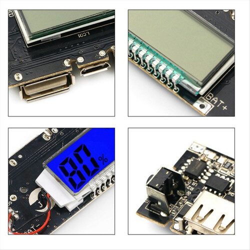 5Pcs Power Module Dual USB 5V 1A 2.1A Mobile Boost with Display Chargi 1