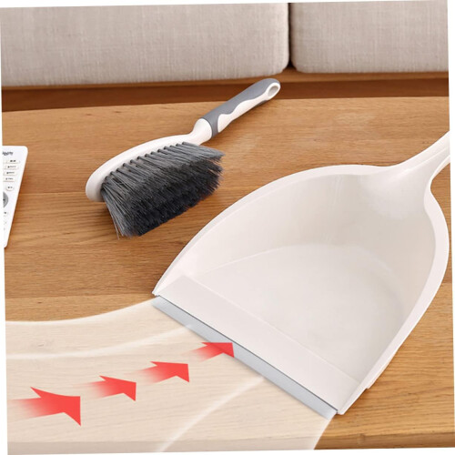 2pcs Mini Dustpan and Brush Set for Desktop and Household Cleaning Compact Easy Storage 2