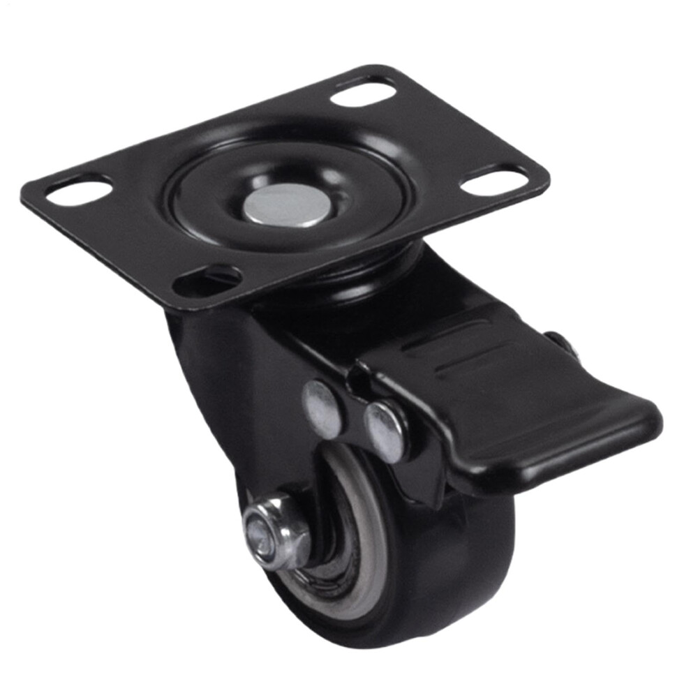 Swivel Castors, Swivel Plate Castors With Brake, 1.5 Inch Roller Brake 9119770502667