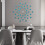 Finition élégante de décoration murale en fer Starrys-blanc doré 6