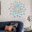 Finition élégante de décoration murale en fer Starrys-blanc doré 7