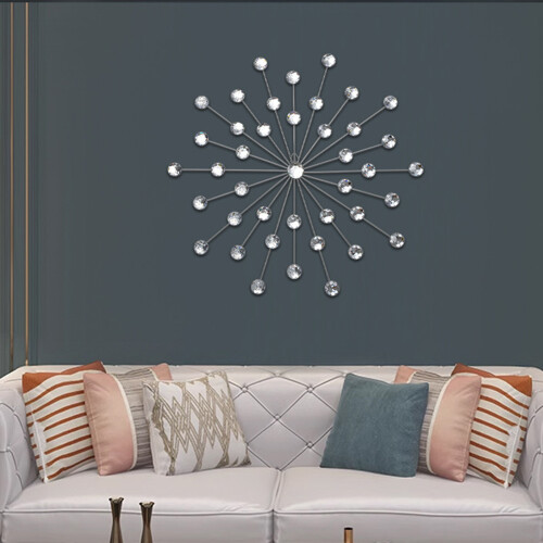 Finition élégante de décoration murale en fer Starrys-blanc doré 1