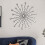 Finition élégante de décoration murale en fer Starrys-blanc doré 5