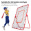 Baseball- und Softball-Übungsnetz, 6 x 4 Fuß, 4