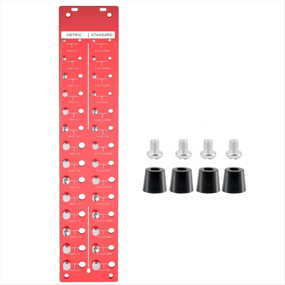 28 Nut And Bolt Threadchecker With 14 Metric Standard Sizes, Size Thre 4852827075367