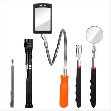 Telescoping Magnetic Pickup Tool Set,Magnet Flashlight with Inspection