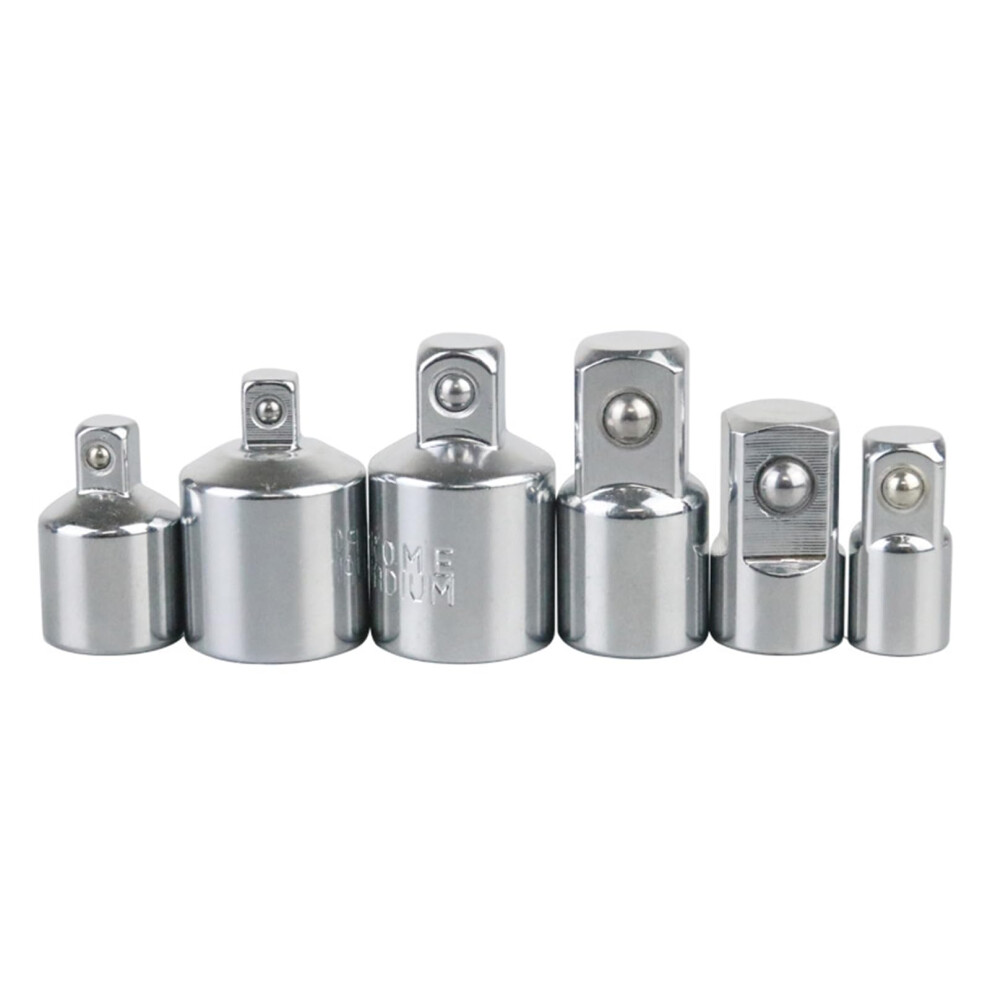6Piece Ratchet Wrench Socket Adapter Set, Reducer Sleeves, Converter Kit, 1/2 Inch To 3/8 Inch To 1/4 Inch Hand Tool Socket Adapter Set 9001264699819