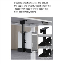 Suspension Mainframe Bracket Host Case Computer Wall Mount Hanger Unde