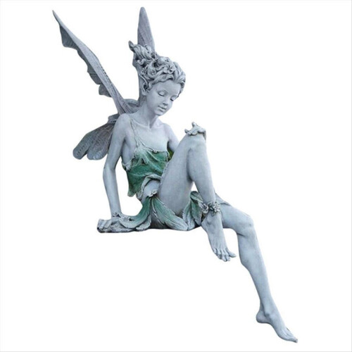 Kunstharz-Kunsthandwerk, Blumen-Feengartenornamente, Türkische Sitzstatue 2