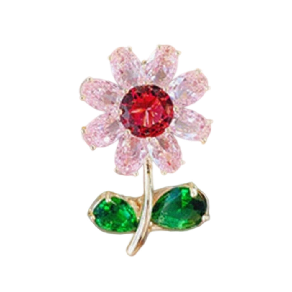Golden Chic 3D Sunflower Pin Allergy Proof Alloy Jewelry Enhances-5