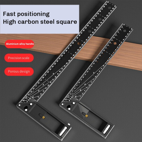 Multi Functional Right Angle Ruler 45/90 Degree Hole Positioning Marki 2