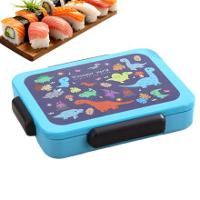 Kids Lunch Box with LeakProof Lid, 5Compartment Bento Container for School, Travel and Picnics