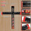 Woodworking 2 in 1 Drilling Positioning Ruler Combination Angle T-Shap 4