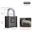 Heavy Duty Combination Padlock, Outdoor Mechanical Lock for Lockers,Ga 6