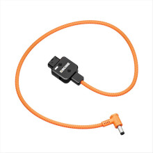 D-Tap to 5.5x2.5mm DC Connector 60cm Braided Wire for V-Mount/Gold Mo