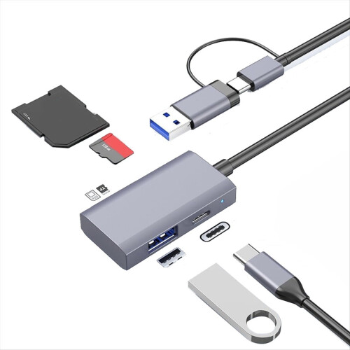 4-in-1-Speicherkartenleser USB 3.0 USB-C SD TF U Disk OTG-Adapter für P 2