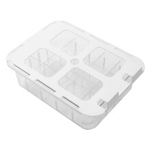 Transparent Underwear and Socks Drawer Organizer with Dustproof Lid for Closet Storage and Easy Access