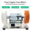 EU Plug,100W Double Grinder Machine Motor Mini Coarse and Fine Polishi 3