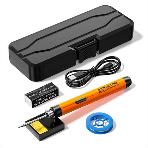 5V Micro-USB Soldering Iron Kit,with Battery Wireless Portable Electri