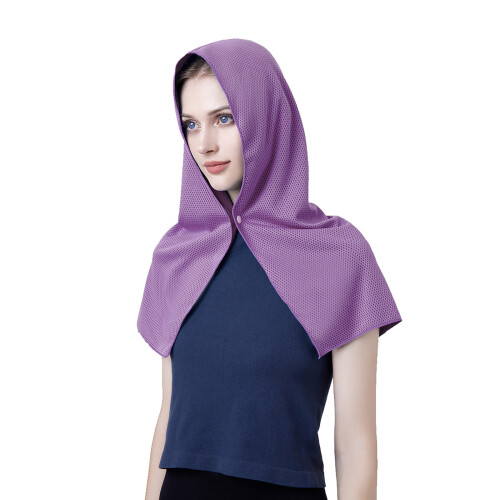Écharpe de protection solaire multifonctionnelle à-Violet
