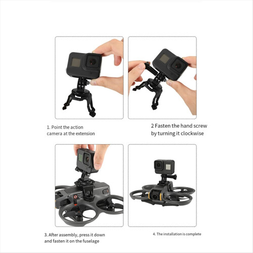 Mounting Bracket for Avata2 Drone Sports Camera Fixed Expansion Access 2
