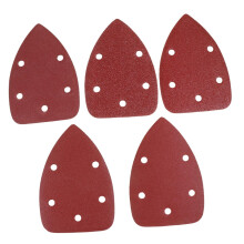 60 pieces Partially Triangular Sandpaper With Holes Selfadhesive Flocking Sandpaper For Versatile Polishing Work At Home Each