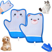 Reusable Electrostatic Pet Hair Remover Gloves for Cats and Dogs Furniture Carpet Couch 2pcs