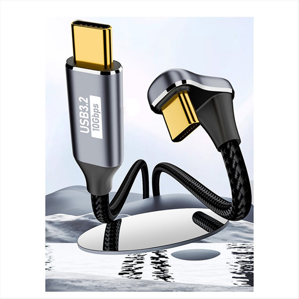 Pd 100W Usb C To Type Elbow Otg Data Cord Cable 3.2 Gen 2 10Gbps Sync 4852827089852