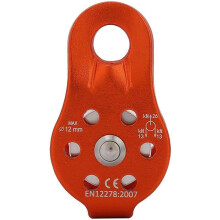 Baverta Pulley, 26 KN Climbing Pulley, Aluminum Alloy Pulley Wheel for 12 mm Rope Climbing.