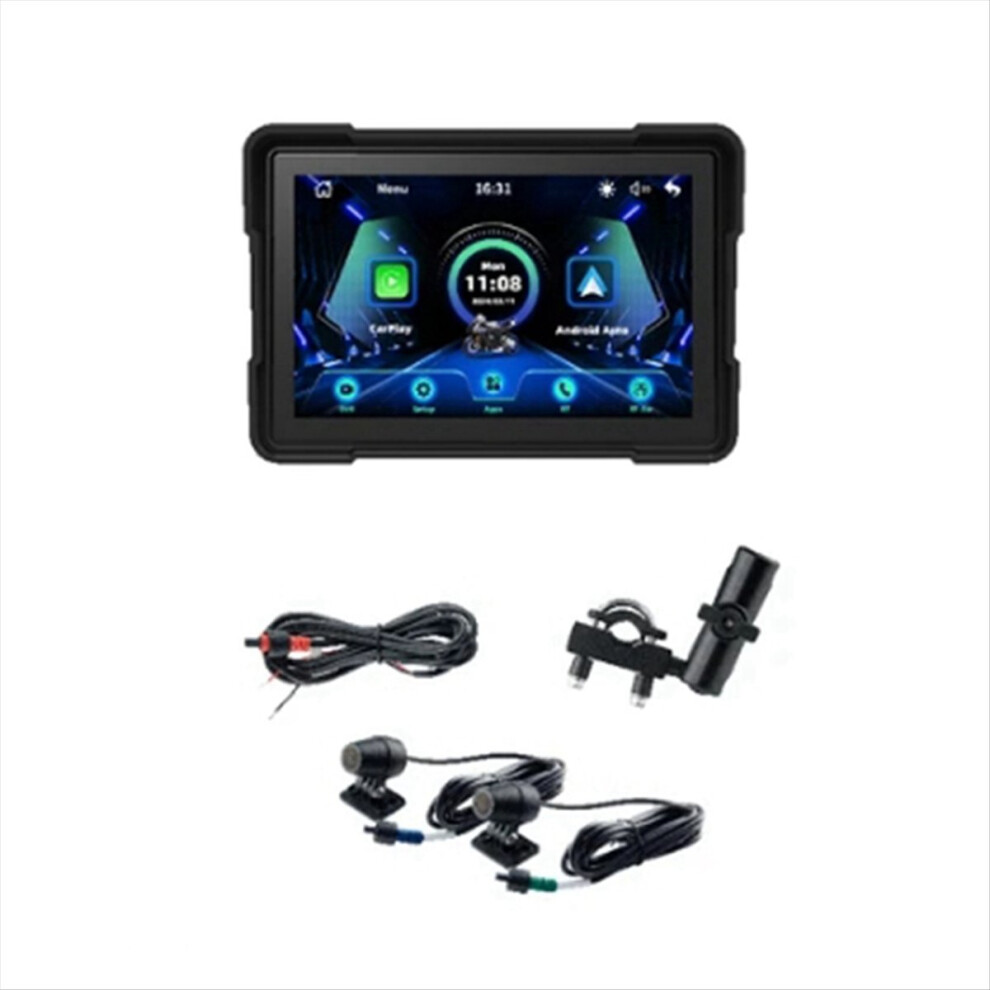 Wireless Carplay Android Auto 5 Inch Gps Navigation Waterproof Dual Bt 4852827094580