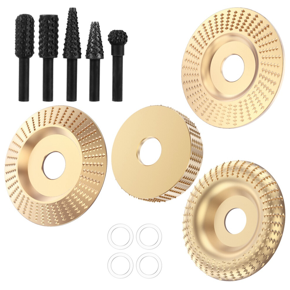 13Pcs Wood Carving Disc Set Bushing Angle Grinder Grinding Wheel Burr 4852827089944
