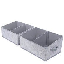 Aufbewahrungsboxen aus Stoff, hochwertiges Material, vielseitig einsetzbar, für Regale, Kleiderschrank-Organizer, Wellenmuster, Hellgrau, 3er-Set