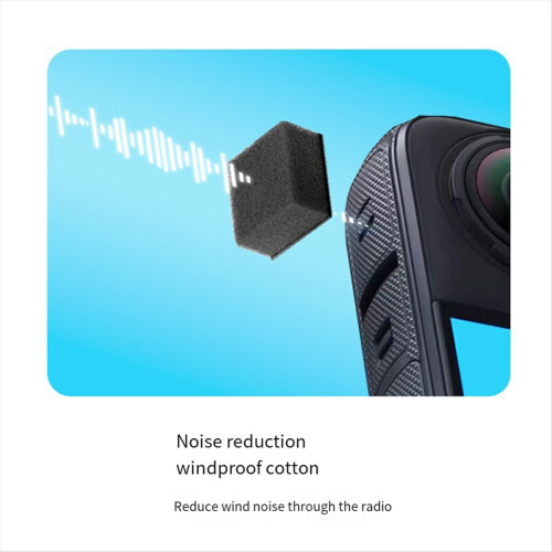 For X4 Windproof Sponge Action Camera X3/X2 Noise Reduction Cover 2
