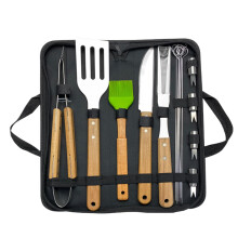 16Piece Stainless Steel Grill Tool Set, RustResistant BBQ Tongs, Grill Brush, Cooking Accessories, BBQ Gear for Outdoor, Camping, Picnic