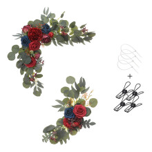 Artificial Silk Wedding Decor, Wedding Arch Decorations For Indoor Outdoor Decoration And Reusable Wedding Floral Kit, No Maintenance Required Vibrant