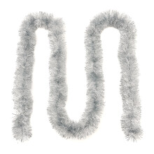 Reusable Tinsel Decor For Indoor Outdoor Use, Bright Metallic Tinsel Garland 7230Cm Silvery Extra Sparkle Festive Garland, Versatile Holiday Trim