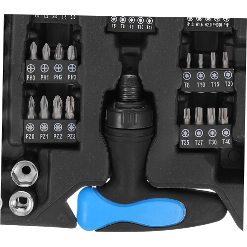 Comprehensive car maintenance tool set 63piece ratchet screwdriver set bit nut driver socket wrench set 1