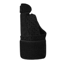 Wrist Support with Thumb Breathable Compression Wrap for Men and Women, Black, Left