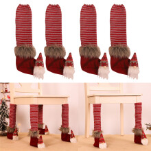 Fundas de lino para botellas de vino con diseño de Papá Noel, adornos navideños colgantes para bolsas reutilizables de botellas de vino.