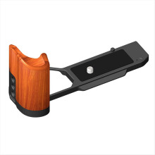 Camera L-Shaped Bracket Plate Wooden Handle for Base Tripod Photograph