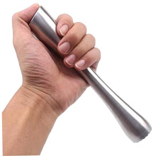 Stainless Steel Cocktail Muddler, Drink Muddler Mojito Ice Hammer, Crushing Ice Cubes Grinding Fruit Bar Muddler Tool Bartender Accessories