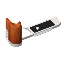 Camera L-Shaped Bracket Plate Wooden Handle for Base Tripod Photograph