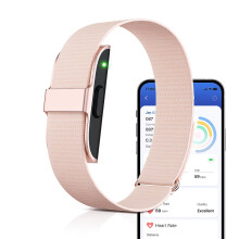 Fitness Tracker with Heart Rate Monitor, Step & Calorie Counter, IP68 Waterproof Smart Bracelet for Men and Women Pink